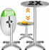 Casaria Stehtisch Ø 60cm klappbar/höhenverstellbar Aluminium silber 2er-Set (992416)
