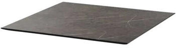 Veba Tischplatte Midnight Marble HPL 70x70x1,2cm eckig schwarz