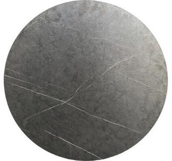 Veba Tischplatte Midnight Marble HPL Ø70cm rund schwarz