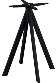 Veba Tischgestell Infinity niedrig Edelstahl 60x60x72cm schwarz