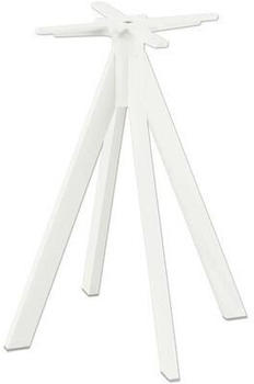 Veba Tischgestell Infinity niedrig Edelstahl 60x60x72cm weiß