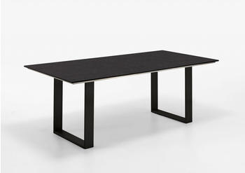 Niehoff Tisch Noah Profilkufe anthrazit - 160 x 95 cm HPL Granit-Design
