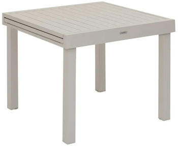 Hespéride Square garden table aluminium 8 people Piazza Argile