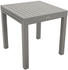 DEGAMO Tirana Gartentisch ausziehbar 70/140x70cm Aluminium silbergrau