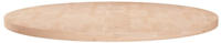 Runde Tischplatte &Oslash;70x2,5 Cm Unbehandeltes Massivholz Eiche - Vidaxl