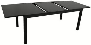 DEGAMO Elba Gartentisch ausziehbar 180/240x100cm Alu-Glas anthrazit