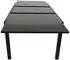 DEGAMO Elba Gartentisch ausziehbar 180/240x100cm Alu-Glas anthrazit