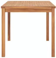 vidaXL Garten-Esstisch 140x80x77 cm Massivholz Teak