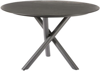 Diamond Garden Tisch San Marino rund, Edelstahl dunkelgrau/Granit dunkel, Ø 120 cm