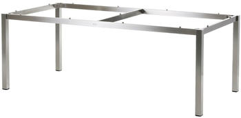 Diamond Garden Tisch San Marino, Edelstahl/Granit dunkel, 198 x 98 cm