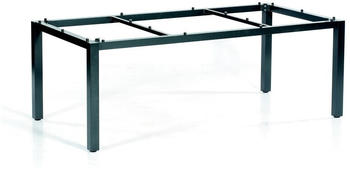 SonnenPartner Klapptisch Base, Edelstahl, rechteckig, Tischplatte Compact, HPL, beton-hell, 120 x 68 cm