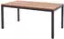 Diamond Garden Tisch RAVENNA 160 x 90 cm Edelstahl dunkelgrau / Recycled Teak 160 x 90 cm