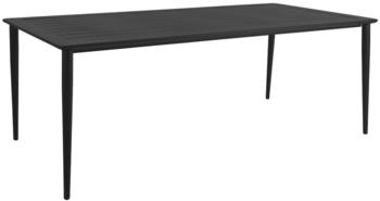 Brafab Tisch NIMES 200x97 cm, Aluminium Schwarz (3100-80)