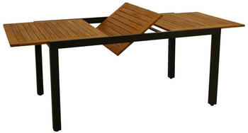 DEGAMO Milos Gartentisch ausziehbar 150/200x90cm Alu anthrazit