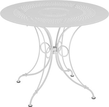 Fermob 1900 Beistelltisch f&uuml;r Garten &Oslash; 96 cm Stahl baumwollwei&szlig;