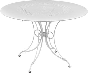 Fermob 1900 Beistelltisch f&uuml;r Garten &Oslash; 117 cm Stahl baumwollwei&szlig;