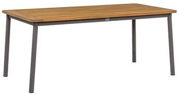 Applebee Bijou Gartentisch 180x90cm Aluminium/Teak Natur