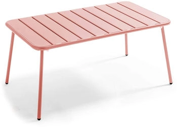 Oviala Palavas Rechteckiger Garten Couchtisch 90 x 50 cm tonfarbe
