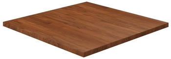 vidaXL Tischplatte Quadratisch 70x70x2,5cm Eiche Behandelt Dunkelbraun