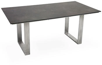 Niehoff Tisch Noah Profilkufe Edelstahl - 200 x 95 cm HPL Granit-Design