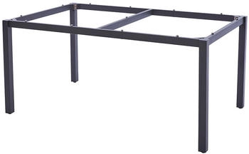 Diamond Garden Tisch San Marino, Edelstahl dunkelgrau/Granit dunkel, 158 x 98 cm