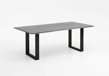 Niehoff Tisch Noah Profilkufe anthrazit 180x95cm HPL Beton-Design