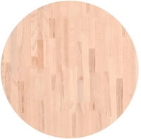vidaXL Tischplatte &Oslash;70x1,5 cm Rund Massivholz Buche