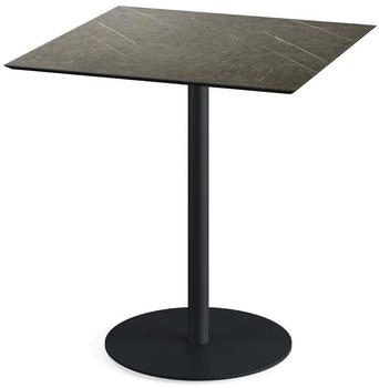 Veba Terrassentisch Urban Midnight Marble eckig Edelstahl HPL 70x70x73,2cm schwarz