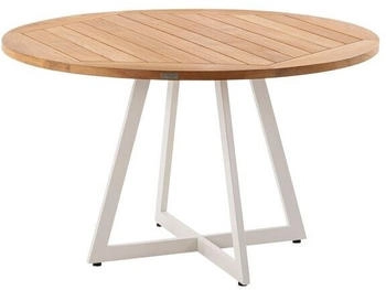 Niehoff Milan Gartentisch Ø125cm Aluminium/Teak Natur
