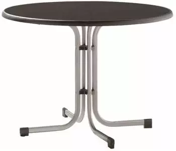 Sieger Boulevard Klapptisch Ø100cm Stahl/Mecalit graphit/anthrazit (236-A)