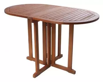 Garden Pleasure Baltimore Balkontisch oval 120x70cm Eukalyptus