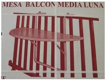 Alco Balkontisch klappbar 100x50cm weiß