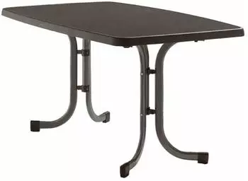 Sieger Boulevard Klapptisch 150x90cm Stahl/Mecalit eisengrau/anthrazit (253-G)