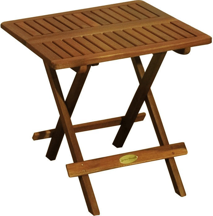 Bistrotisch Biergarten Tisch Holz Klapptisch Eukalyptus Gartentisch geölt 50cm 