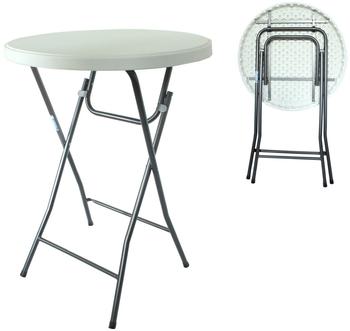 Trutzholm Bierti Stehtisch 80 cm klappbar wei&szlig;