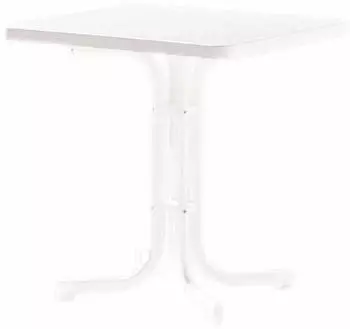Sieger Boulevard Klapptisch 70x70cm Stahl/Mecalit weiß (131-W)
