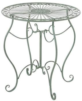 CLP Indra runder Bistrotisch, Metall, antik-grün, Ø70cm