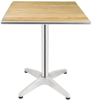 Bolero Tisch, Tischblatt Esche, quadratisch 60cm