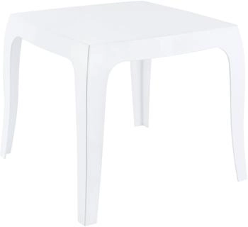 Clp Queen Beistelltisch 51 x 51 cm weiß glanz