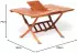 Merxx Cordoba Ausziehtisch klappbar 110-160 x 90 cm (Eukalyptus)