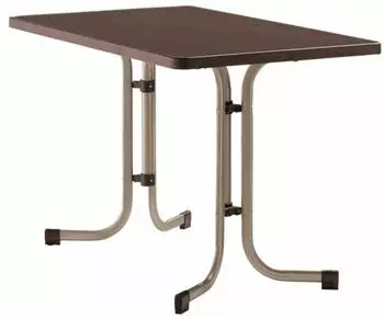 Sieger Boulevard Klapptisch 115x70cm Stahl/Mecalit champagner/mocca (233-C-M)