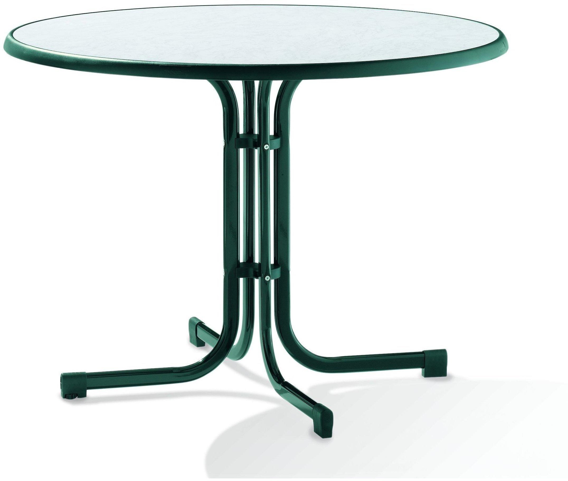 Sieger Gartenmöbel Klapptisch Ø 100 cm smaragdgrün (Typ 136S