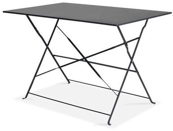 Oviala Folding garden table Rome 110 x 70 x 74 cm Grey