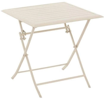 Hespéride Azua square folding garden table 71 x 71 x 71 cm Clay