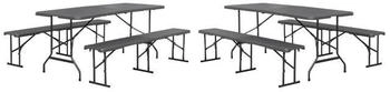 sweeek Fiesta folding reception table for 12 people Grey