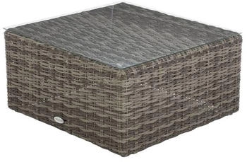 Hespéride Mooréa square coffee table 72 x 72 x 36 cm Shadow brown