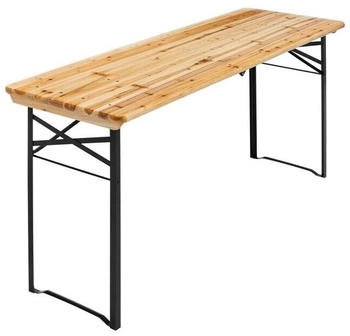 Oviala Folding brewery table wood 180 x 58 x 75 cm