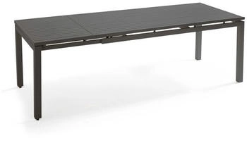 Oviala Galilée extendable garden table aluminium Grey
