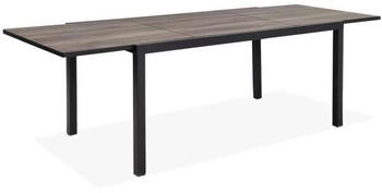 sweeek Nashville extendable garden table for 8 people dark wood effect
