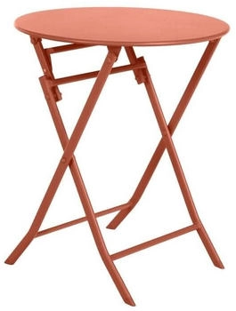 Hespéride Greensboro round folding garden table 60 x 71 cm Amber
